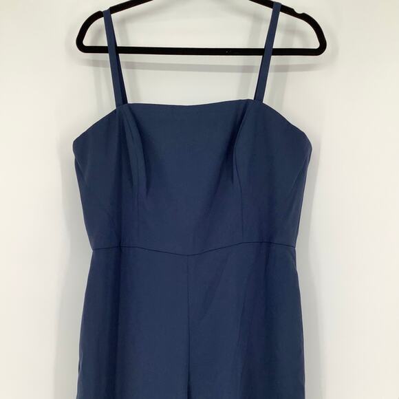 NEW! Dessy Collection Size 16 Spaghetti Strap Jumpsuit Blue $263 msrp I21-6 - Picture 7 of 10